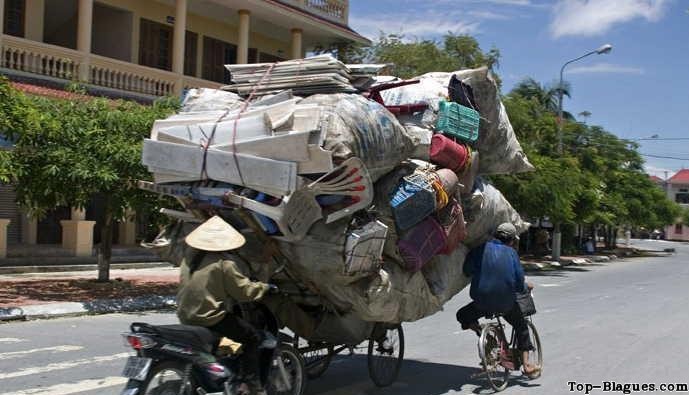Déménagement à vélo
