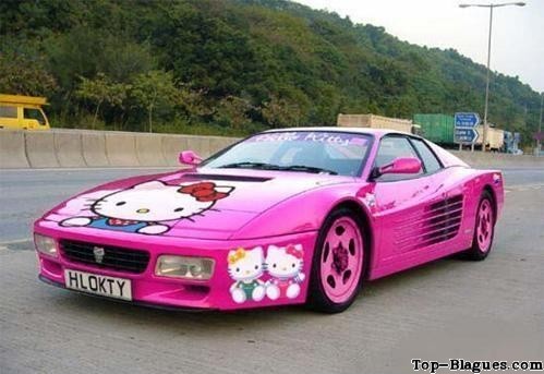 Voiture hello kitty
