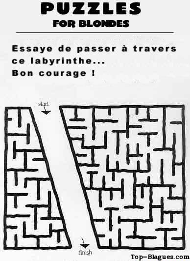 puzzle pour blondes