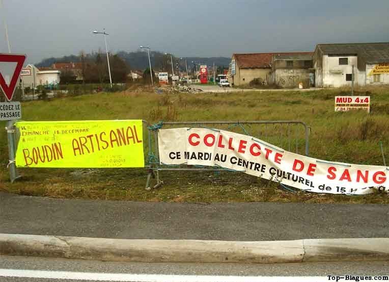 boudin artisanal et collecte de sang