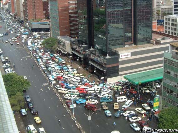 un gros embouteillage
