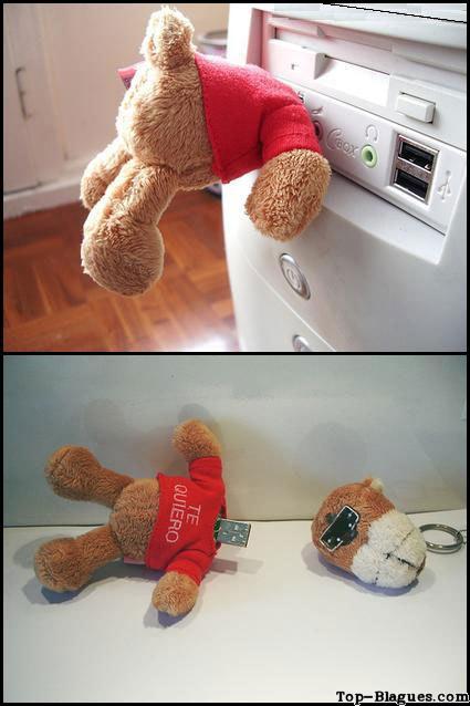 nounours décapité dans l'ordinateur ?