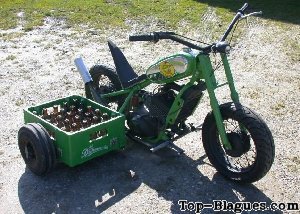 moto carburant à la bière