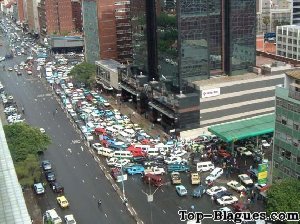 un gros embouteillage