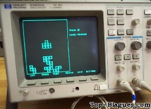 tétris sur oscilloscope