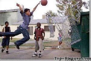 panier de basket improvisé