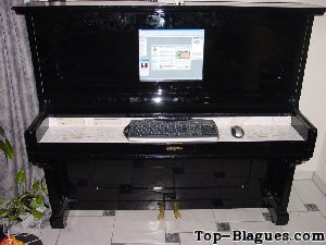 meuble informatique piano