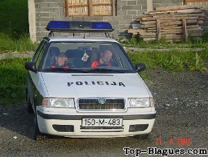 policiers au travail...