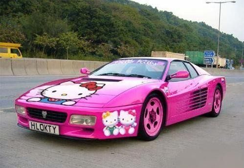 Voiture hello kitty