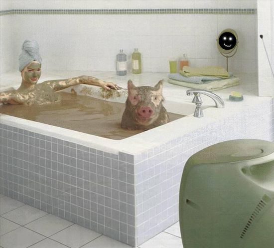Un bain de boue