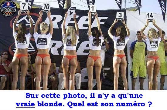 Vraie blonde et numéro
