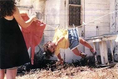 On fait sécher le linge