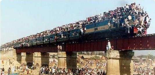 Train bondé