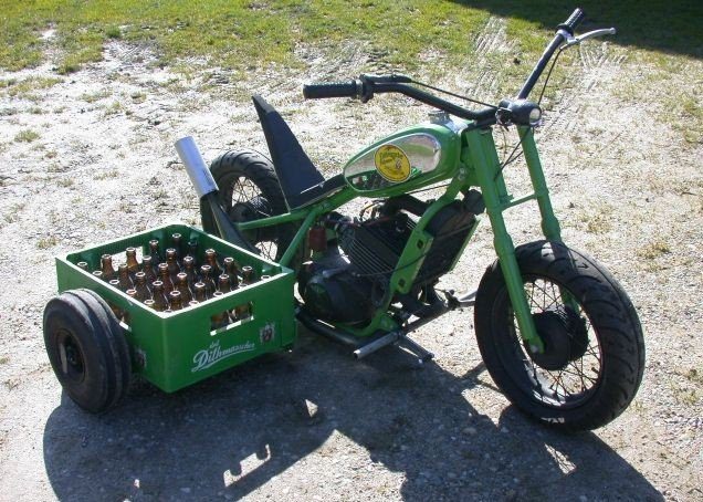 Moto carburant à la bière