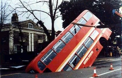 Bus sous terre