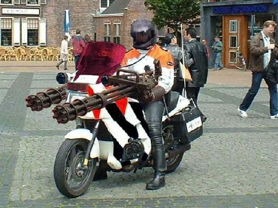 Moto armée