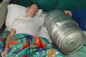 Dort avec un fut