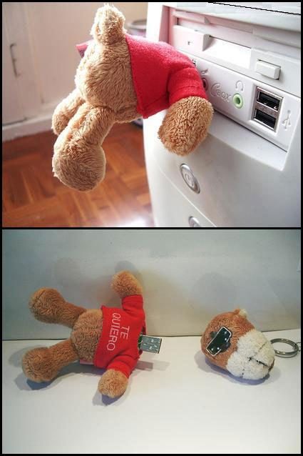 Nounours décapité dans l'ordinateur ?