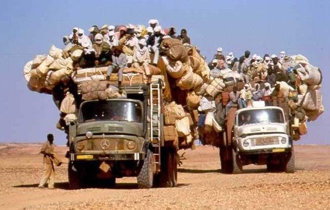 Camions chargés
